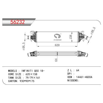 适用于NISSAN INFINITI Q50 OEM:14461-4GC0A/144614GC0A