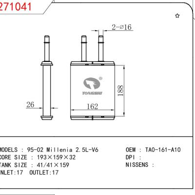 适用于MAZDA 95-02 Millenia 2.5L-V6 OEM:TA0-161-A10