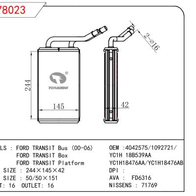 适用于FORD FORD TRANSIT BUS 00-06/FORD TRANSIT BOX/FORD TRANSIT PLATFORM OEM:4042575/1092721/YC1H 18B539AA/YC1H18476AA/YC1H18476AB