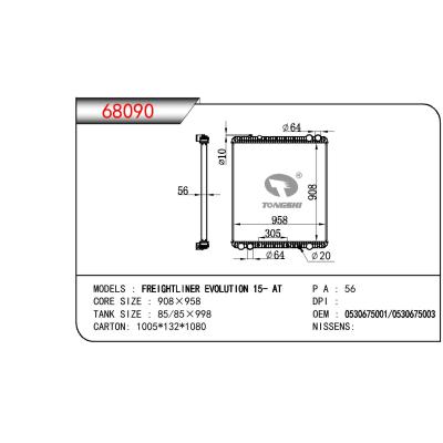 适用于TRUCK FREIGHTLINER EVOLUTION OEM:0530675001/0530675003