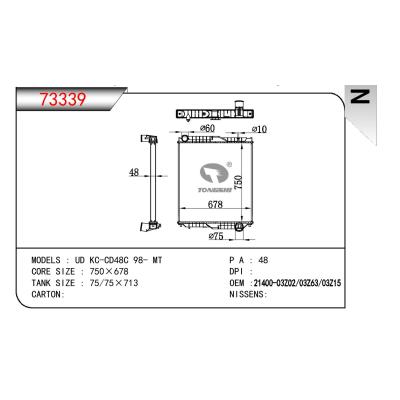 适用于NISSAN UD KC-CD48C OEM:21400-03Z02/21400-03Z63/21400-03Z15