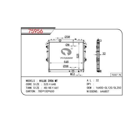 适用于TOYOTA HILUX 2006 MT OEM:16400-0L120/0L250