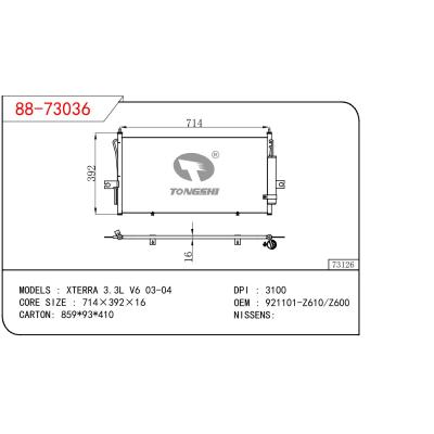 适用于NISSAN XTERRA 3.3L V6 OEM:921101-Z610/921101-Z600/921101Z610/921101Z600