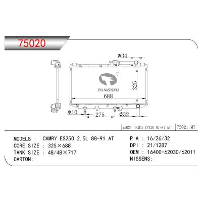 适用于TOYOTA CAMRY VZV20 OEM:16400-62030/16400-62011/1640062030/1640062011