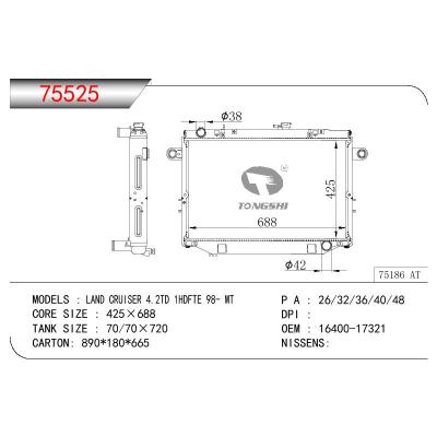 适用于TOYOTA LAND CRUISER 4.2TD 1HDFTE OEM:16400-14321/1640014321