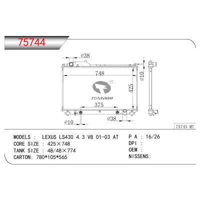 适用于TOYOTA LEXUS LS430 4.3 V8