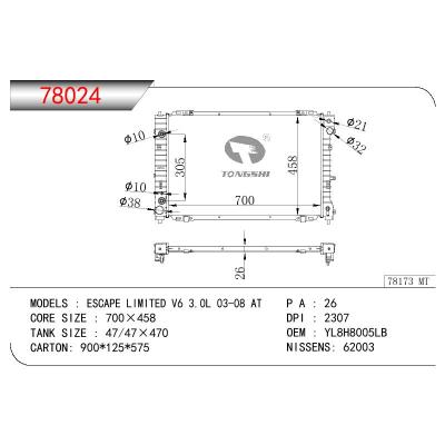 适用于FORD ESCAPE LIMITED V6 3.0L OEM:YL8H8005LB