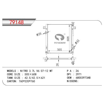 适用于GM DODGE NITRO 3.7L V6 OEM:68003973AB