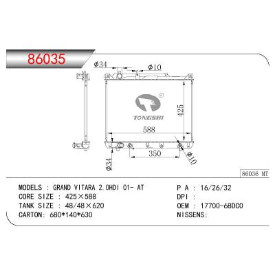 适用于SUZUKI GRAND VITARA 2.0HDI OEM:17700-68DCO